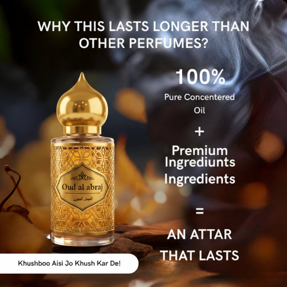 The White Oud Attar - 15ML + 15 ML [Pack of 2] | Eid Offer