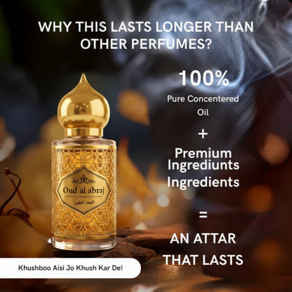 The White Oud Attar - 15ML + 15 ML [Pack of 2] | Eid Offer